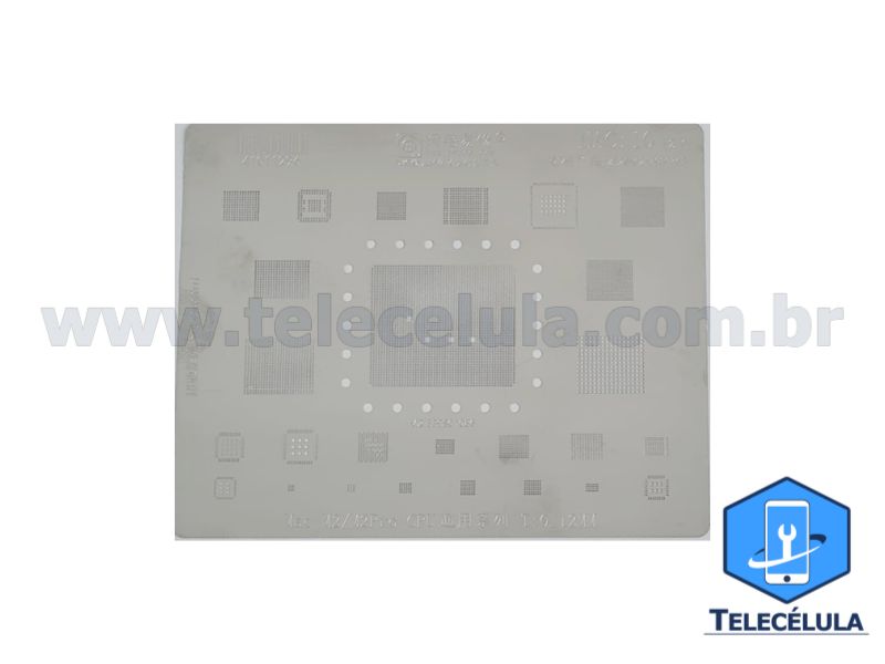 Sem Imagem - STENCIL PROFISSIONAL EM AO PARA CPU AMAOE MAC10 0.12MM COMPATVEL COM MACBOOK M2/M2 PRO